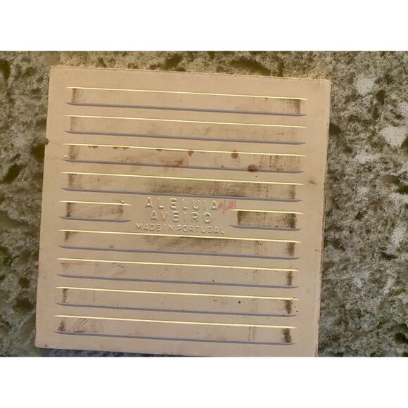 Vtg 1970s Collector Ceramic Tile Trivet 6x6 Aleluia Aveiro Portugal Windmill - Picture 5 of 5